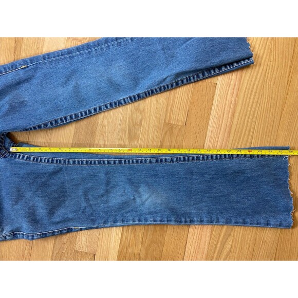 True Religion Women's Jeans Size 29 Flare Leg Raw Hem Y2K World Tour Low Rise - Picture 12 of 13